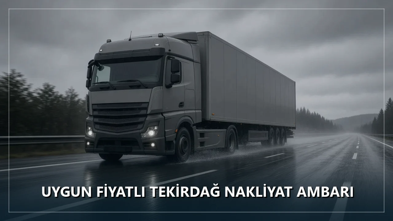 Uygun Fiyatlı Tekirdağ Nakliyat Ambarı